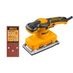 PENCEUSE VIBRANTE 180MMX90MM + 5 PAPIERS ABRASIFS FS3208 INGCO