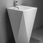Lavabo à colonne intégrée moderne Simple