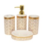Ensemble accessoire de douche en céramique (4pcs)