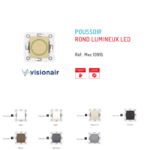 Interpteur poussoir rond lumineux