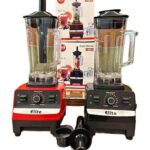 BLENDER 2 EN 1 EVEC MOULIN ELITE ROUGE/NOIR 1000W