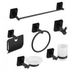 ACCESSOIRER S.D.B NOIR MAT ROND FG 4181