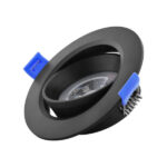 SPOT INTEGRE ROND 7W CADRE NOIR LUM BL/SLIR7W2NB