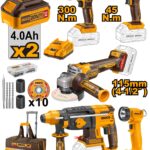 PACK VALISE 5 MACHINE INDUSTR 20V 4AH+ACC/CKLI201