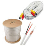 CABLE CAMERA+ALIME KX.6A+2C  BLANC 100M.1P