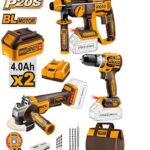 PACK 20V MARTEAU /PERCEUSE VISEUS/MEUL COSLI240202