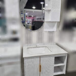 MEUBLE 80 CM BARDAGE BLANC HG-6004-80