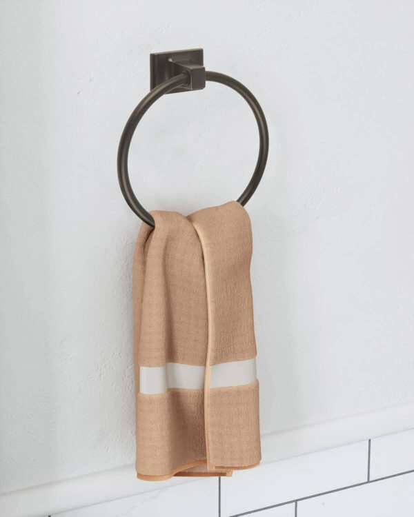 PORTE SERVIETTE ANNEAU MILET NOIR MAT MLS 37007-K â€“ Image 2