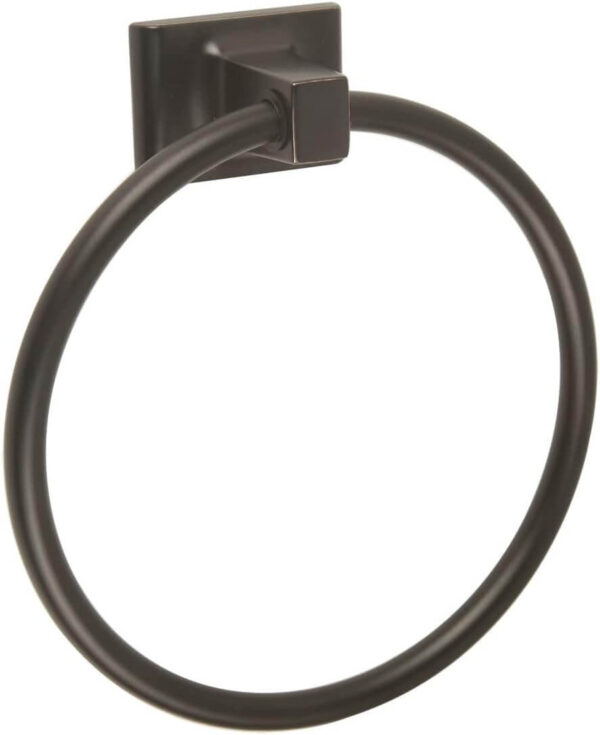 PORTE SERVIETTE ANNEAU MILET NOIR MAT MLS 37007-K â€“ Image 1