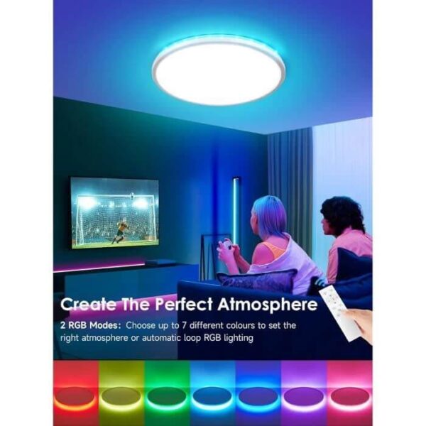 PLAFONNIER LED WHITE 28W 3 CL 6500+3000K PLDIM28-W â€“ Image 2