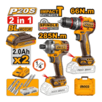 PACK 2 MACHINE VISSEUSE/PERC BRUSHLESS CKLI20277