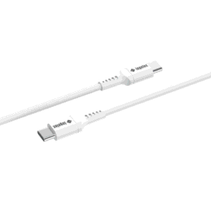 CABLE CHARGE USB-C VER-C BLAN 60W 3A 2M/CCC2MTB