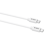 CABLE CHARGE USB-C VER-C BLANC 60W 3A 1M/CCB1MNB