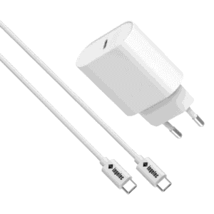CHARGEUR 20W USB-C+CABL USB-C VER-C BL /C1P20WC1MB