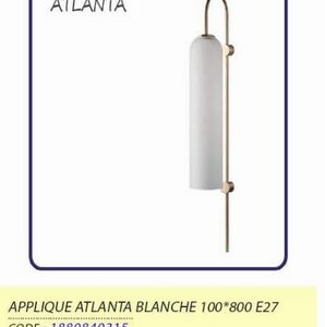 APPLIQUE ATLANTA BLANCHE 100*800 E27/1880840315