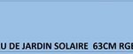 POTEAU DE JARDIN SOLAIRE 63CM BK IP65 RD39.JR3
