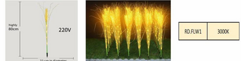 115358 LED FLOWER DECOR 220V 3000K 80CM 15PC RD.FLW1 – Image 1