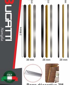BARE DECORATIVE CORNER L30 GOLD INOX