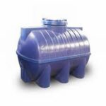 CITERNE HORIZENTAL 500L BLEU