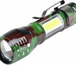 %TORCH TELESCOPIC ZOOM 13CM RECHARGEABLE