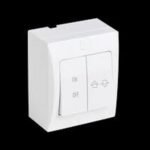 INTERRUPTUER INVERSEUR ON-OFF OPTIMO BLAN 10739