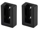 SUPPORT TUBE CARRE 45 BK 2PCS