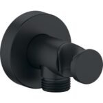 COUDE SORTIE D EAU ROND NOIR MAT SAR57B
