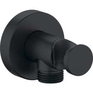 COUDE SORTIE D EAU ROND NOIR MAT SAR57B