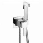 GARNITURE WC+MILTIGEUR ENC CARRE  CHROME SAR08