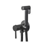 GARNITURE WC+MILTIGEUR ENC ROND NOIR MAT SAR06B