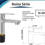 MITIGEUR DE LAVABO CHROME AKSU RI-405