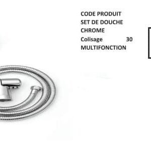 SET DE DOUCHE CHROME-MULTIFONCTION LN-009