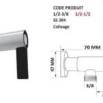 CASA ROBINET EQUERRE 1/2-3/8-SS 304 CAS-003