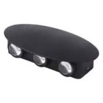 LED WALL LAMPE ALUM BK+4000K RD.API15