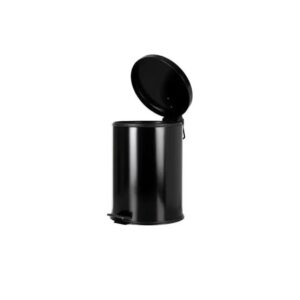 POUBELLE A PEDALE 8L NOIR SANILUM