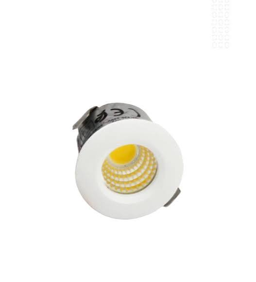 117418 NICHE 1W ROND 3000K WH /L101 – Image 1