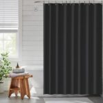 RIDEAU DOUCHE NOIR 180X200CM WATER REPELLENT