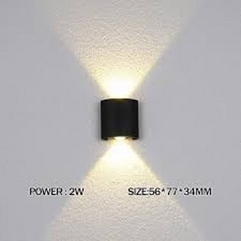 2025042900147 *SC* APLIQUE MURAL LED 2W 3000K X799-2W BK – Image 1