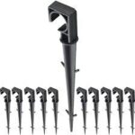 CRAMPON DE SOL NOIR POUR TUYAU 16