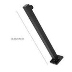 RALLONGE POMME DOUCHE CARRE 40CM NOIR SRT8306R