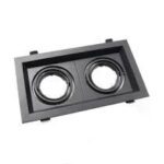 CADRE SPOT PVC CARRE 2 SQ BK+BK /CSP17