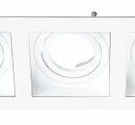 CADRE SPOT PVC CARRE 3 SQ WH+WH /CSP19