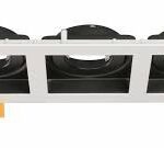 CADRE SPOT PVC CARRE 3 SQ WH+BK /CSP21