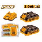 PACK 2 BATTERIE 20V 2AH+CHARGEUR RAPIDEFBCPK1222