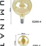 LAMPE G80 E27 5W 2700K AMBER