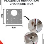 PLAQUE DE REOARATION CHARNIERE INOX