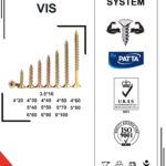 VIS 6*80 PK 200PCS YELLOW