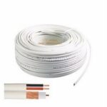 c CABLE CAMERA+ALIME KX.6A+2C  BLANC 100M.1P