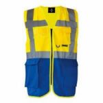 GILET 3M JAUNE/BLEU BS-CLOTHES TM/ AR-2800