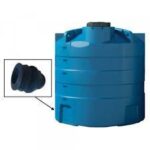 CITERNE CYLINDRQUE 500L BLEU DOUBLE COUCHE